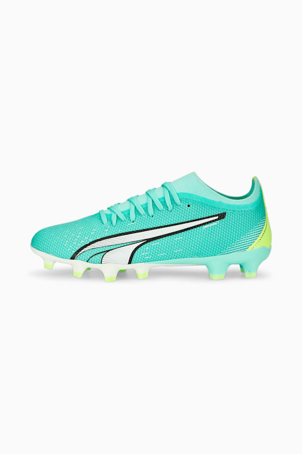 ULTRA Match FG/AG Football Boots Women, Electric Peppermint-PUMA White-Fast Yellow, extralarge-DFA