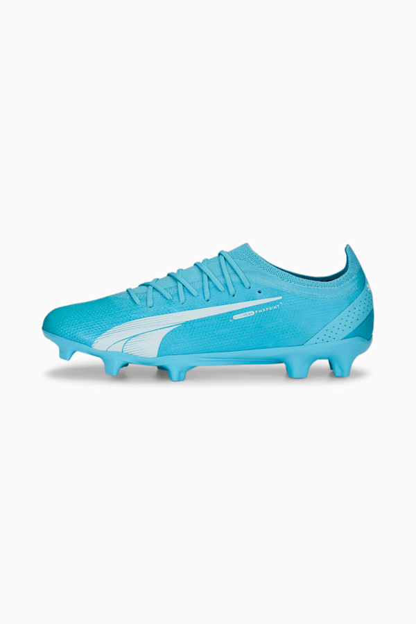 ULTRA ULTIMATE Tricks FG/AG Football Boots, Hero Blue-PUMA White-Sunset Pink, extralarge