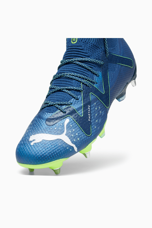 FUTURE ULTIMATE MxSG Men's Football Boots, Persian Blue-PUMA White-Pro Green, extralarge-GBR