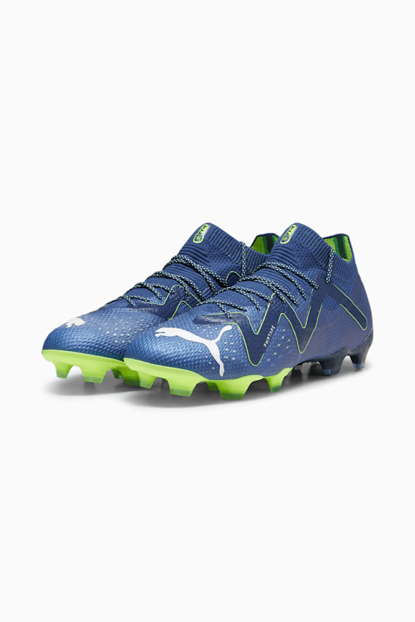 FUTURE ULTIMATE FG/AG Men's Football Boots, Persian Blue-PUMA White-Pro Green, extralarge