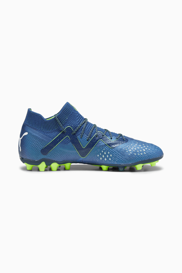 FUTURE ULTIMATE MG Men's Football Boots, Persian Blue-PUMA White-Pro Green, extralarge-GBR