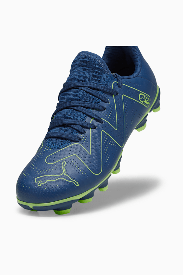 FUTURE PLAY FG/AG Youth Football Boots, Persian Blue-Pro Green, extralarge