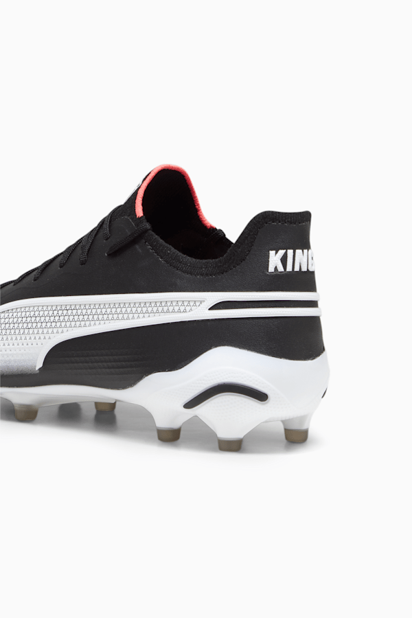 KING ULTIMATE FG/AG Football Boots, PUMA Black-PUMA White-Fire Orchid, extralarge