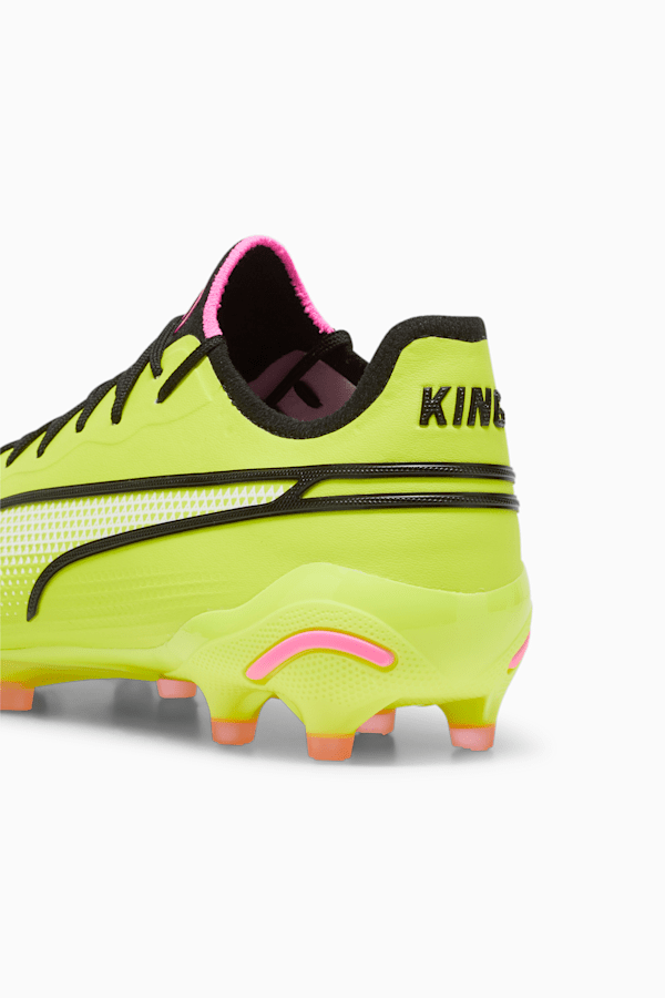 KING ULTIMATE FG/AG Football Boots, Electric Lime-PUMA Black-Poison Pink, extralarge