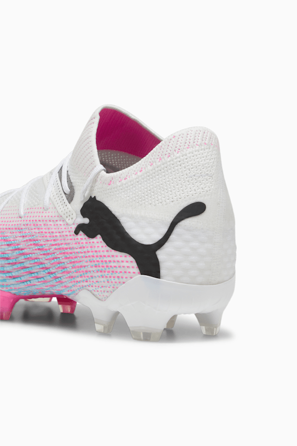 FUTURE 7 ULTIMATE FG/AG Football Boots, PUMA White-PUMA Black-Poison Pink, extralarge