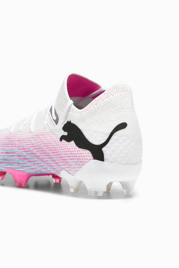 FUTURE 7 ULTIMATE FG/AG Women's Football Boots, PUMA White-PUMA Black-Poison Pink, extralarge