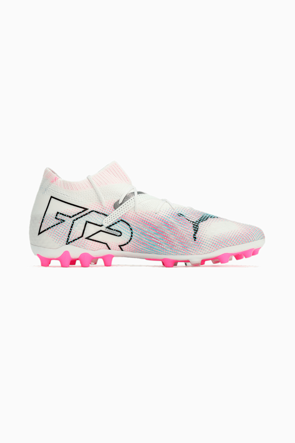 FUTURE 7 ULTIMATE MG Football Boots, PUMA White-PUMA Black-Poison Pink, extralarge-GBR