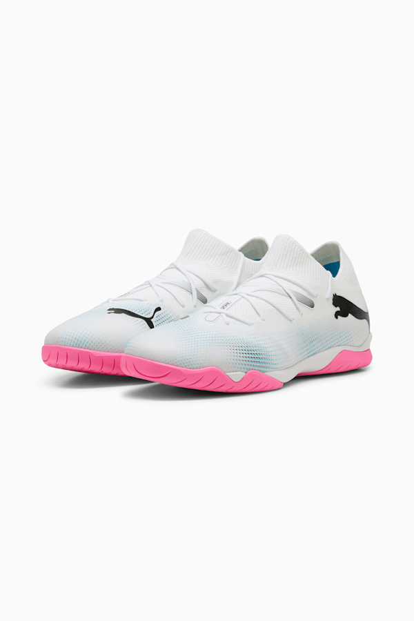 Pink black and white puma shoes 2025