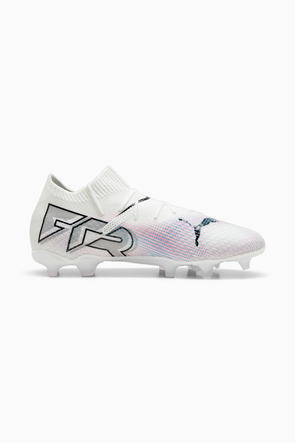 FUTURE 7 PRO FG/AG Youth Football Boots, PUMA White-PUMA Black-Poison Pink, extralarge