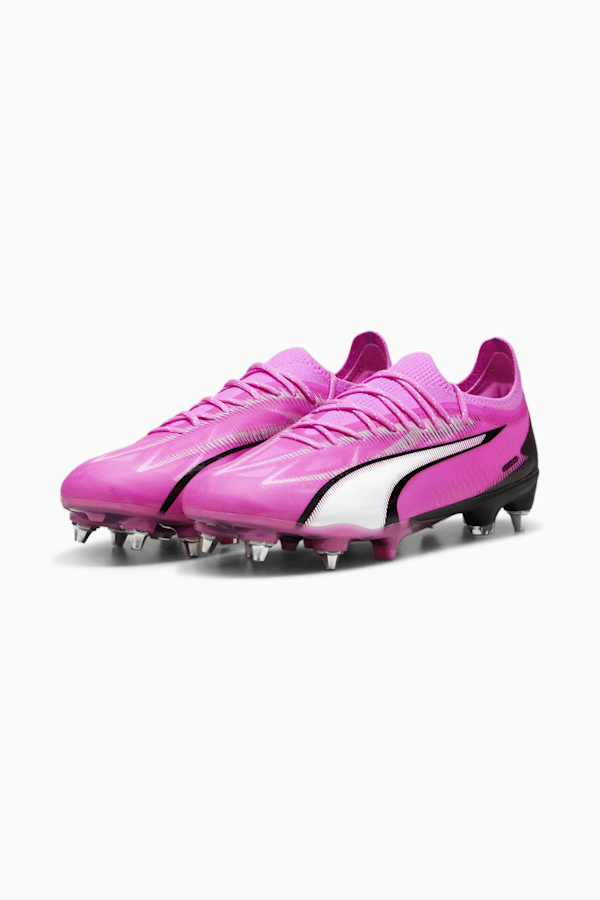 ULTRA ULTIMATE MxSG Football Boots, Poison Pink-PUMA White-PUMA Black, extralarge