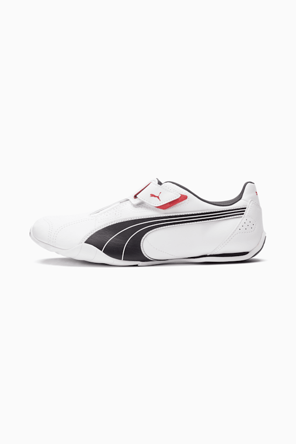 Souliers Redon Move Homme, white-black-ribbon red-puma silver-dark shadow, extralarge