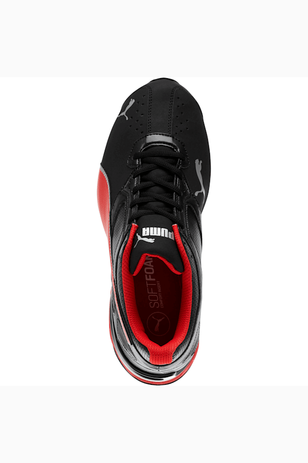 Tazon 6 FM Men's Sneakers, Black-High Risk Red-Silver, extralarge