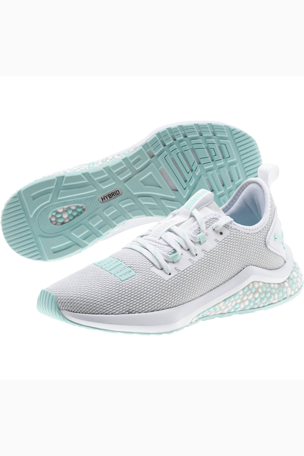 HYBRID NX Women’s Running Shoes, Puma White-Fair Aqua, extralarge