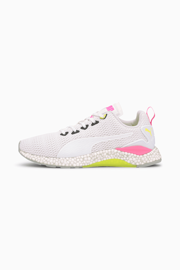 HYBRID Runner v2 Running Shoes, Puma White-Yellow Alert-High Rise-Luminous Pink, extralarge