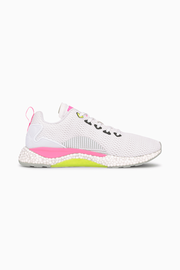 HYBRID Runner v2 Running Shoes, Puma White-Yellow Alert-High Rise-Luminous Pink, extralarge