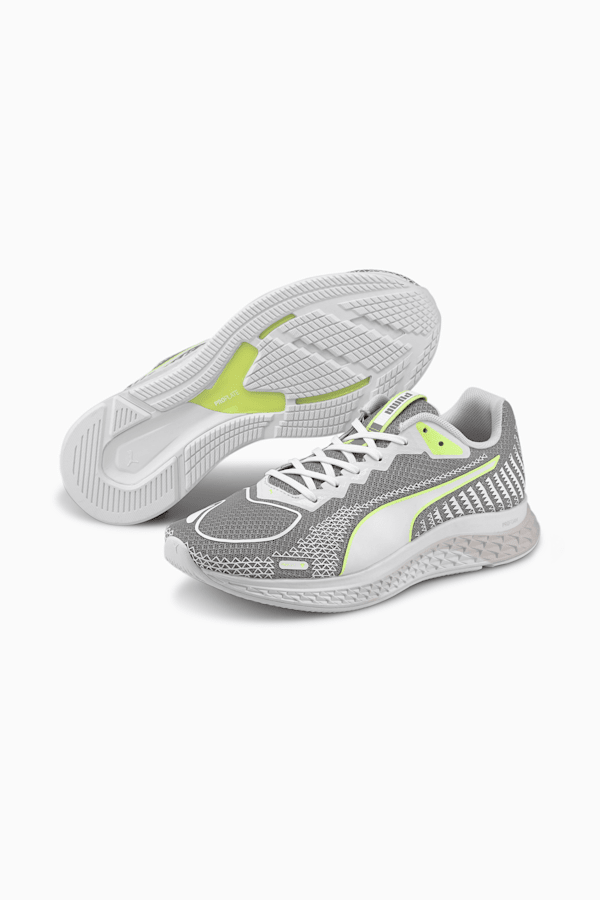 SPEED SUTAMINA 2 Women's Running Shoes, Gray Violet-Puma White-Fizzy Yellow, extralarge