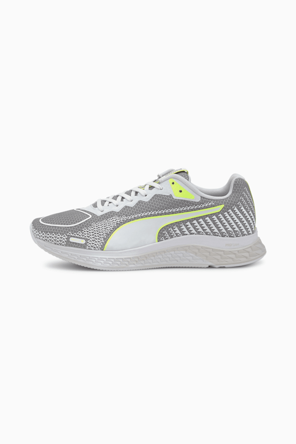 SPEED SUTAMINA 2 Women's Running Shoes, Gray Violet-Puma White-Fizzy Yellow, extralarge