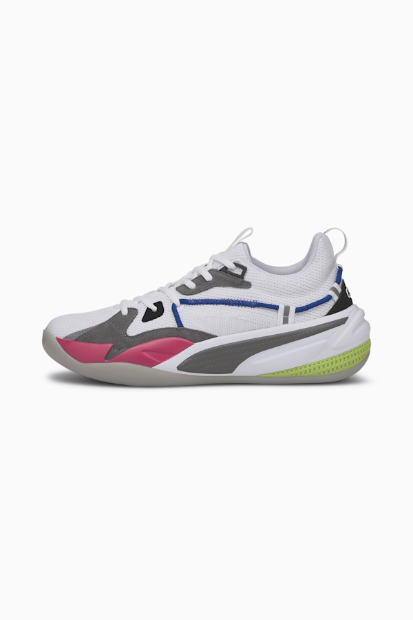 RS-DREAMER Basketball Shoes, Puma White-Steel Gray, extralarge