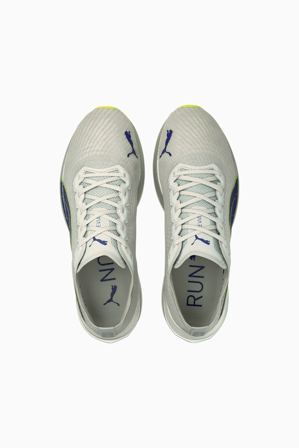 Deviate NITRO Men's Running Shoes, Gray Violet-Yellow Alert, extralarge