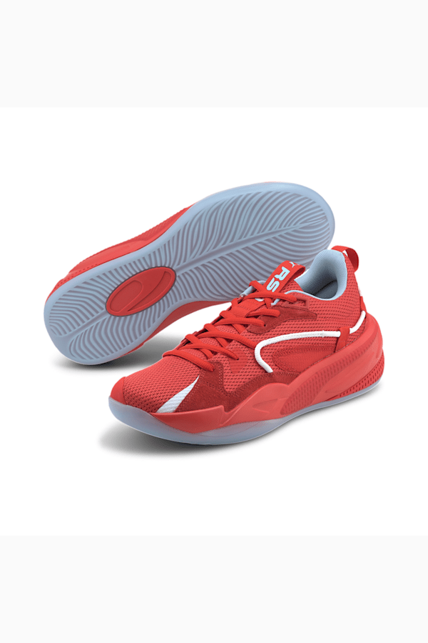 Puma red ribbon shoes outlet