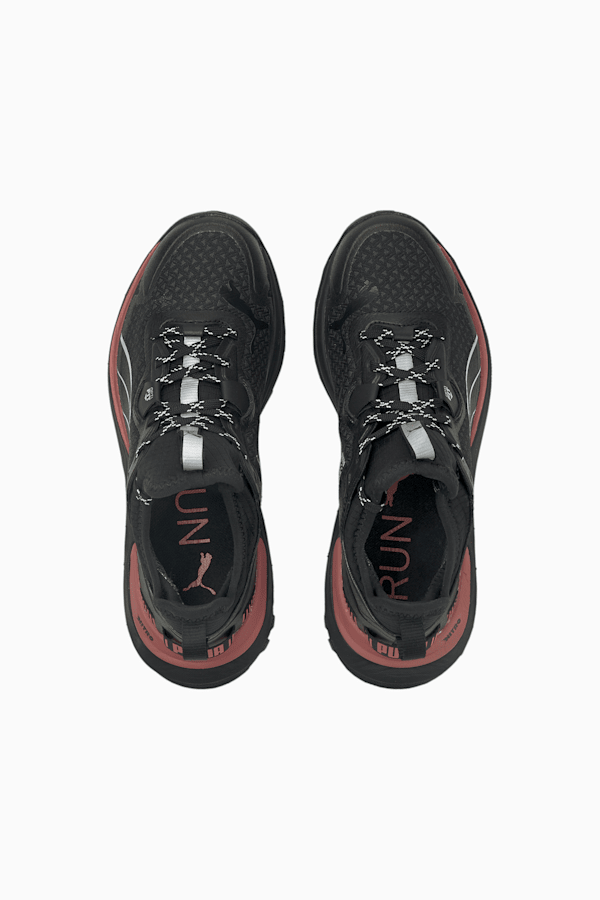 Voyage Nitro Gore-Tex Women's Trail Running Shoes, Puma Black-Mauvewood-Metallic Silver, extralarge-GBR