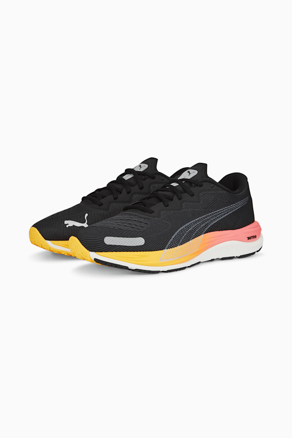 Velocity NITRO™ 2 Men's Running Shoes, Puma Black-Sunset Glow, extralarge-DFA