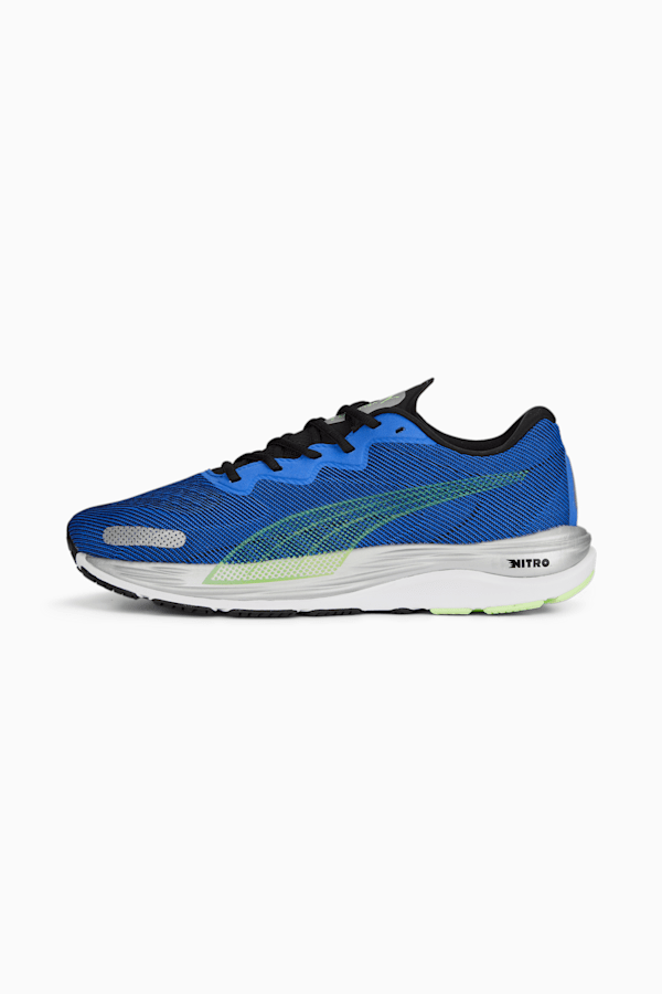 Velocity NITRO 2 Men's Running Shoes, Royal Sapphire-Fizzy Lime, extralarge