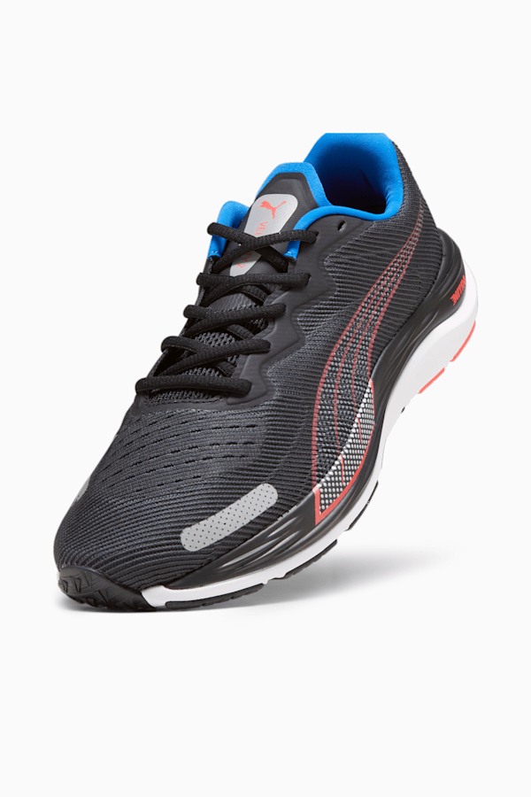 Velocity NITRO 2 Men's Running Shoes, Puma Black-Fire Orchid-Ultra Blue, extralarge-GBR