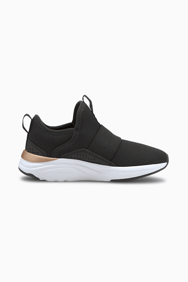 Puma slip ons gold kids clearance