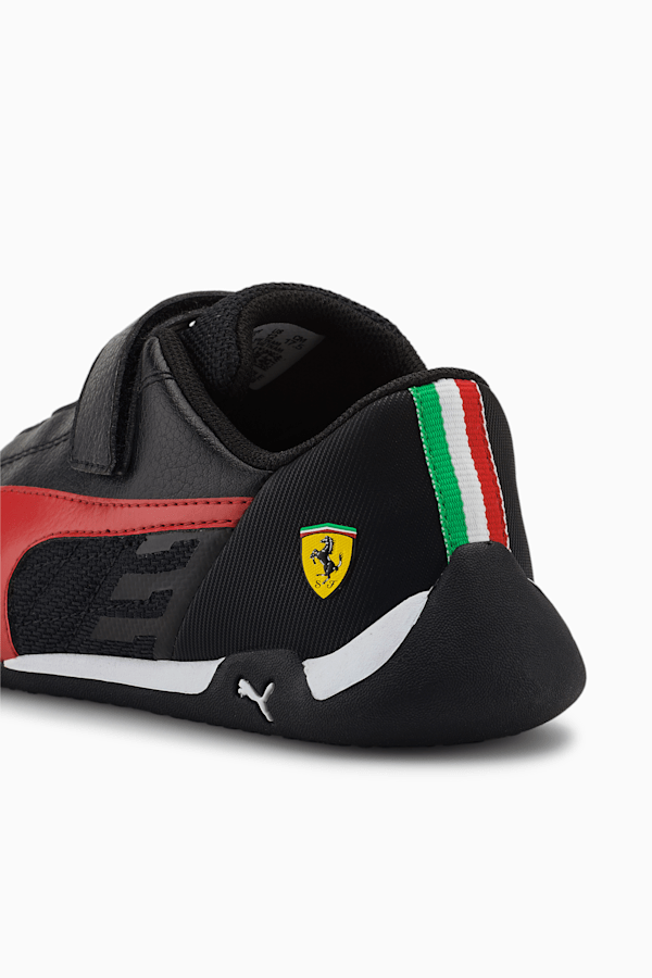 Scuderia Ferrari Race R-Cat Kids’ Motorsport Shoes, Puma Black-Rosso Corsa, extralarge-GBR