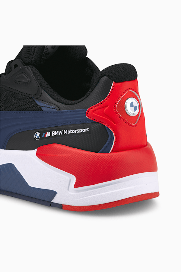 BMW M Motorsport X-Ray Speed Youth Motorsport Shoes, Puma Black-Strong Blue-Estate Blue, extralarge-GBR