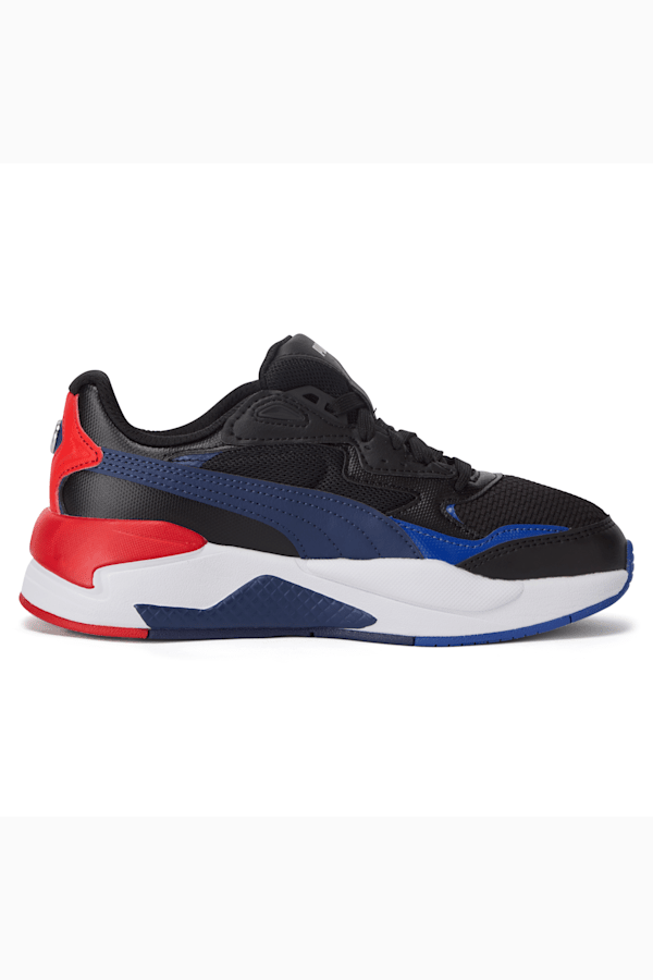 BMW M Motorsport X-Ray Speed Youth Motorsport Shoes, Puma Black-Strong Blue-Estate Blue, extralarge-GBR