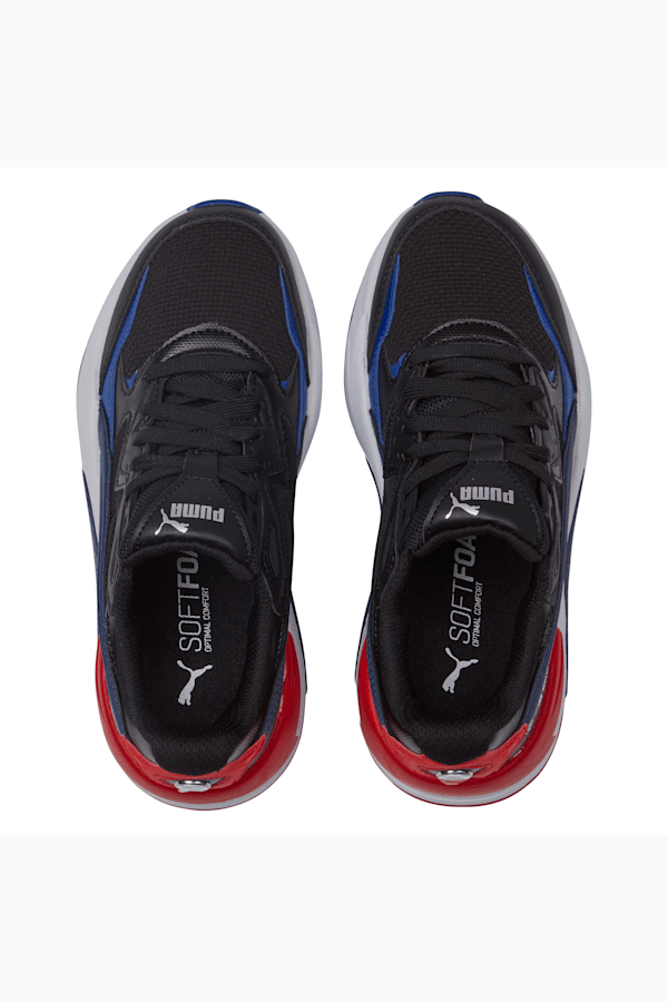 BMW M Motorsport X-Ray Speed Youth Motorsport Shoes, Puma Black-Strong Blue-Estate Blue, extralarge-GBR