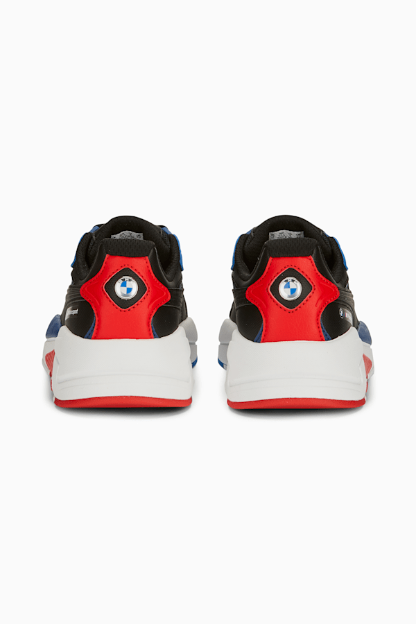 BMW M Motorsport X-Ray Speed Big Kids' Motorsport Shoes, PUMA Black-Pro Blue-Pop Red, extralarge