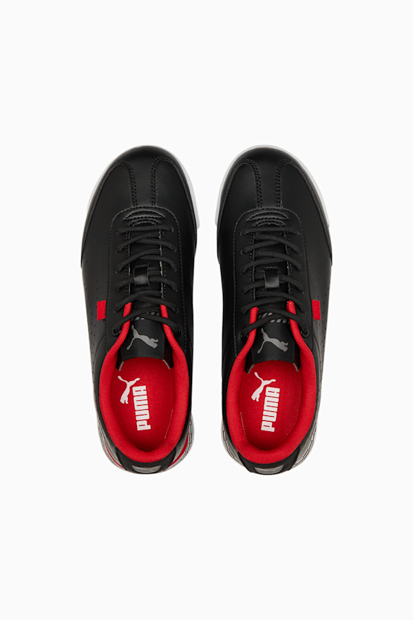Black puma roma shoes sales