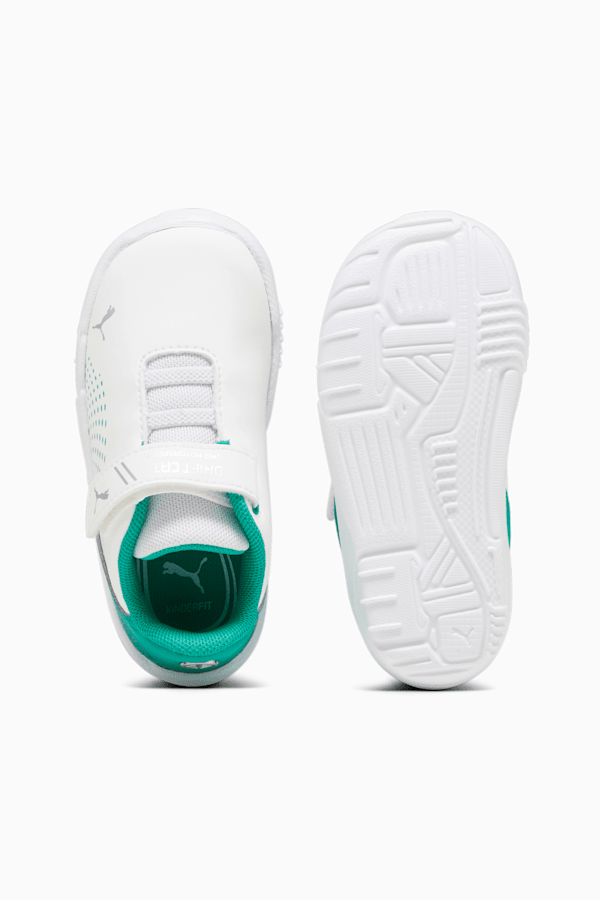 Mercedes-AMG Petronas Drift Cat Decima Toddlers' Motorsport Shoes, PUMA White-Spectra Green, extralarge-GBR