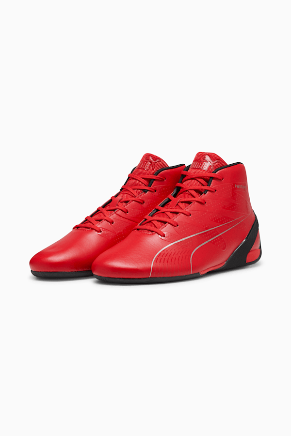 Scuderia Ferrari Carbon Cat Mid Driving Shoes, Rosso Corsa-Rosso Corsa-PUMA Black, extralarge-GBR