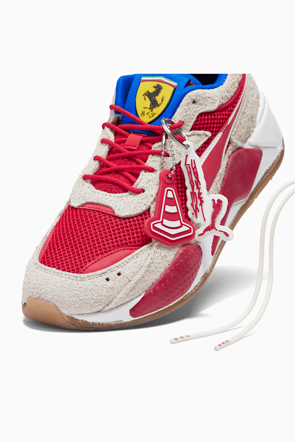 SCUDERIA FERRARI x JOSHUA VIDES RS-X Men's Sneakers, Rosso Corsa-Frosted Ivory, extralarge