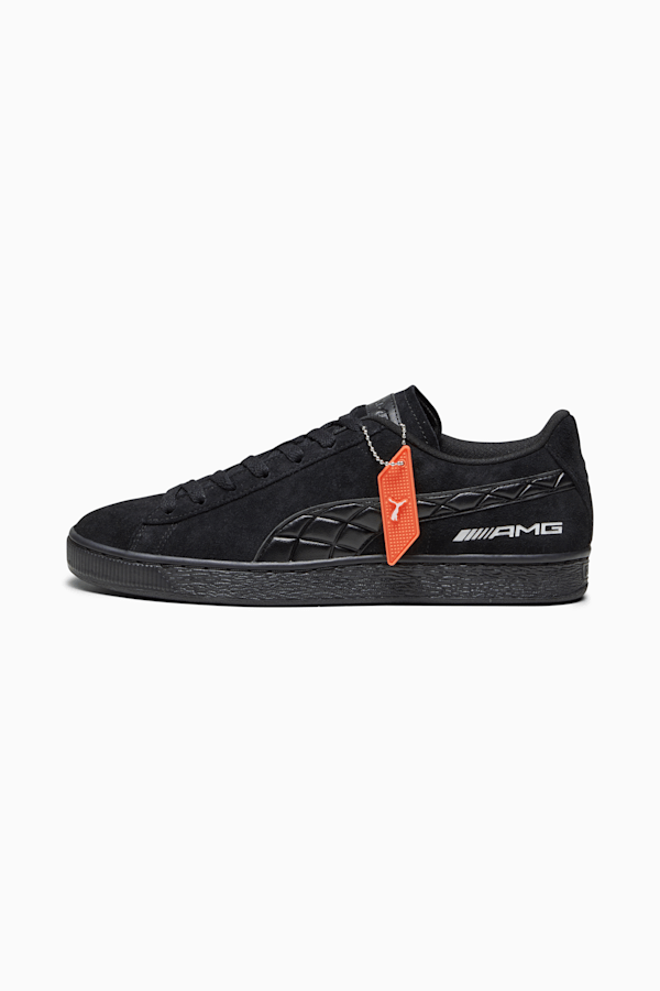 Mens black suede puma shoes store