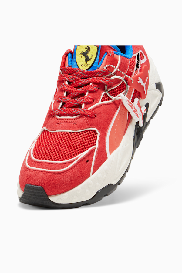Scuderia Ferrari x Joshua Vides RS Trck Sneakers, Rosso Corsa-Frosted Ivory, extralarge