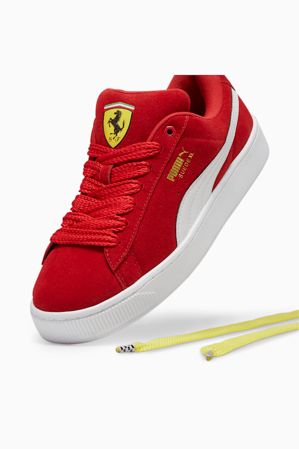 Scuderia Ferrari Suede XL Sneakers, Rosso Corsa-PUMA White, extralarge