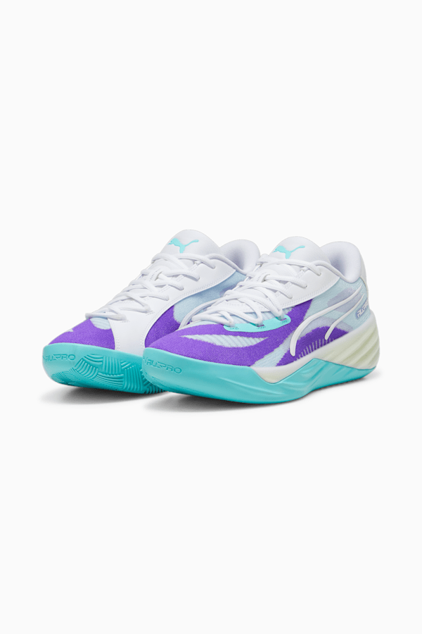 All Pro NITRO™ Basketball Shoes, Deep Aqua-Purple Glimmer, extralarge-GBR