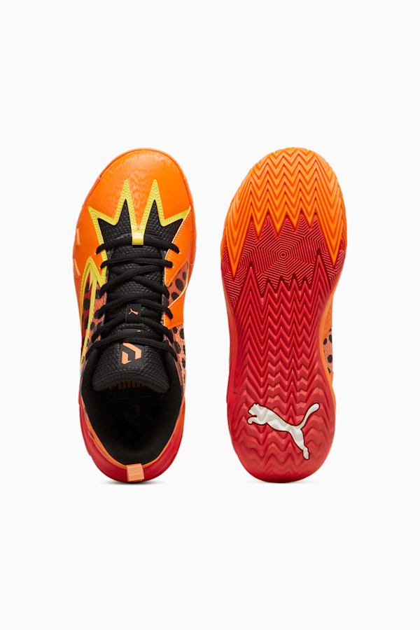 PUMA HOOPS x CHEETOS Scoot Zeros Basketball Shoes, For All Time Red-Rickie Orange-Yellow Blaze-PUMA Black, extralarge