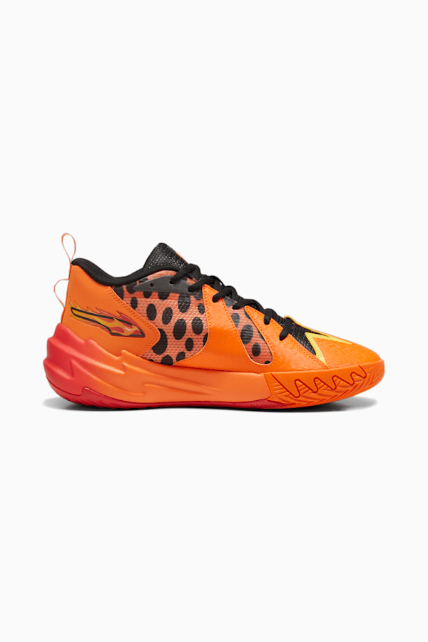 PUMA HOOPS x CHEETOS Scoot Zeros Basketball Shoes, For All Time Red-Rickie Orange-Yellow Blaze-PUMA Black, extralarge