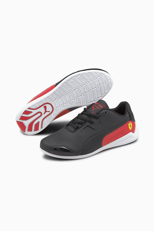 Scuderia Ferrari Drift Cat 8 Motorsport Shoes Big Kids, Puma Black-Rosso Corsa, extralarge