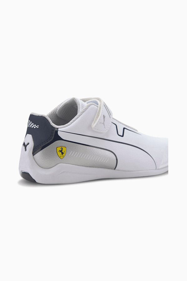 Scuderia Ferrari Drift Cat 8 Little Kids' Shoes, Puma White-Peacoat, extralarge
