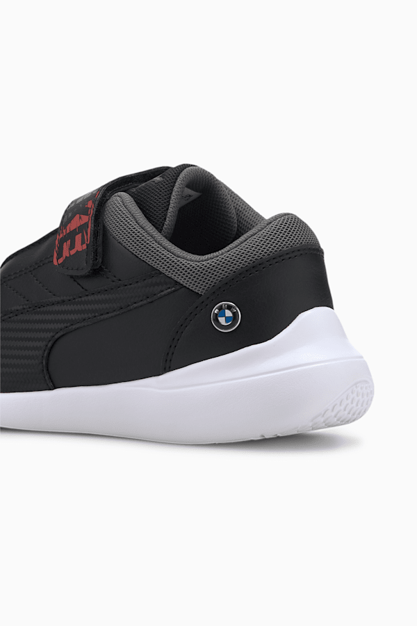 BMW M Motorsport Kart Cat III Little Kids' Shoes, Puma Black-Puma Black, extralarge