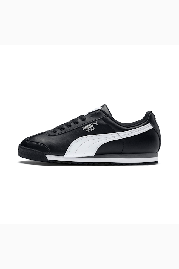 Roma Basic Sneakers JR, black-white-puma silver, extralarge