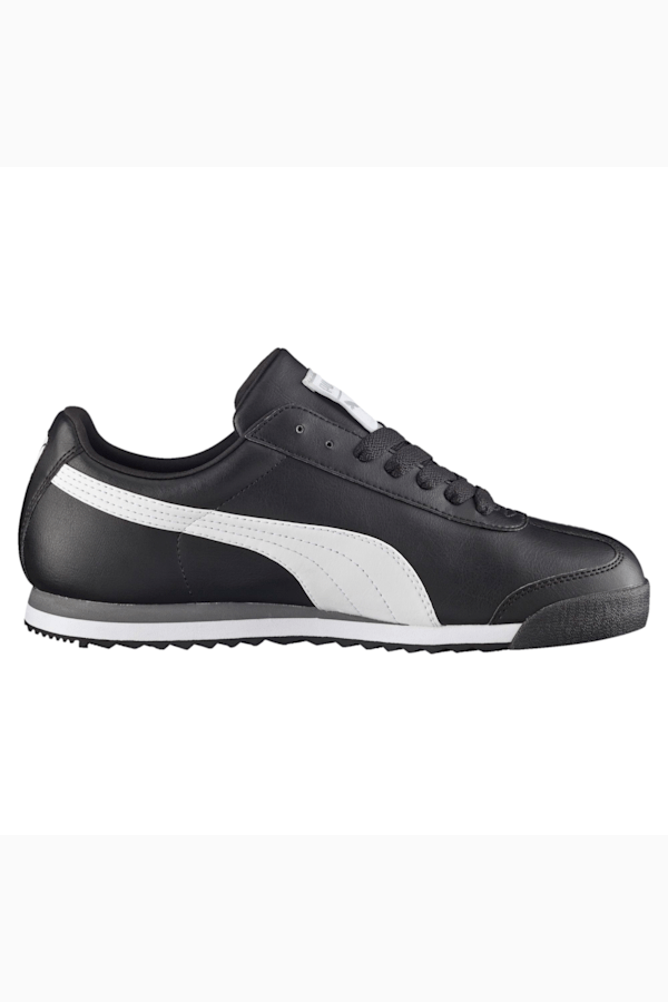 Roma Basic Sneakers JR, black-white-puma silver, extralarge