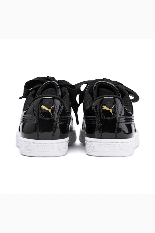 Puma basket heart bambino nero sales